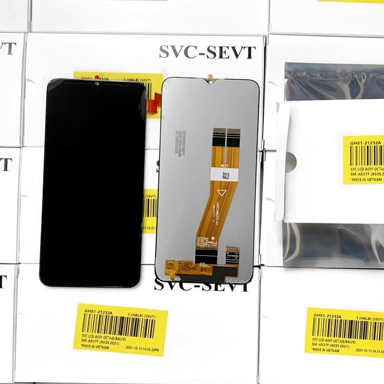 100% オリジナル モバイル LCD スクリーン  A03S サービス パック LCDS  A037 高品質 電話ディスプレイ パンタラ