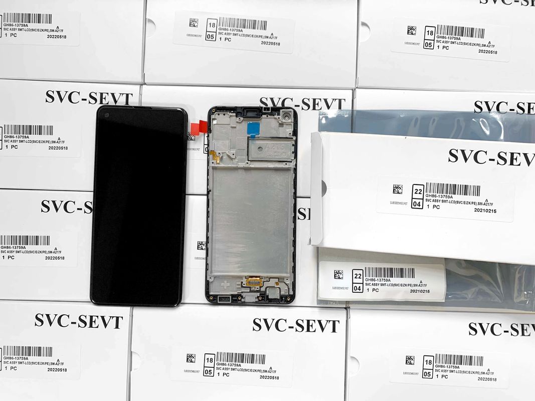 A21S LCD lcd With Frame For  A21S オリジナルニューサービスパック LCDS  A217 携帯電話の画面ディスプレイ パンタラ