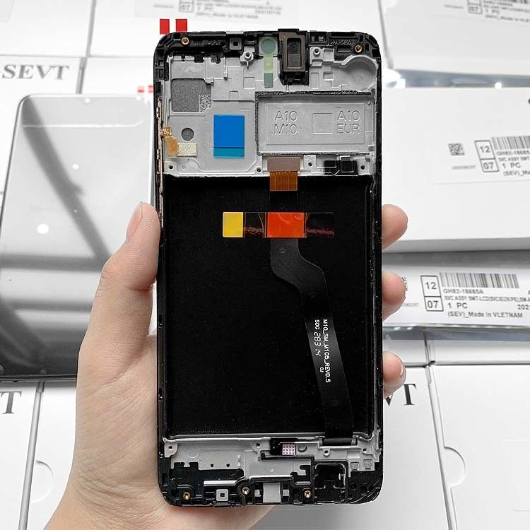 M10 Lcd With Frame For  M10 モバイルフォン タッチスクリーンディスプレイ ガラクシー M105 オリジナル サービス パック LCDS パンタラ
