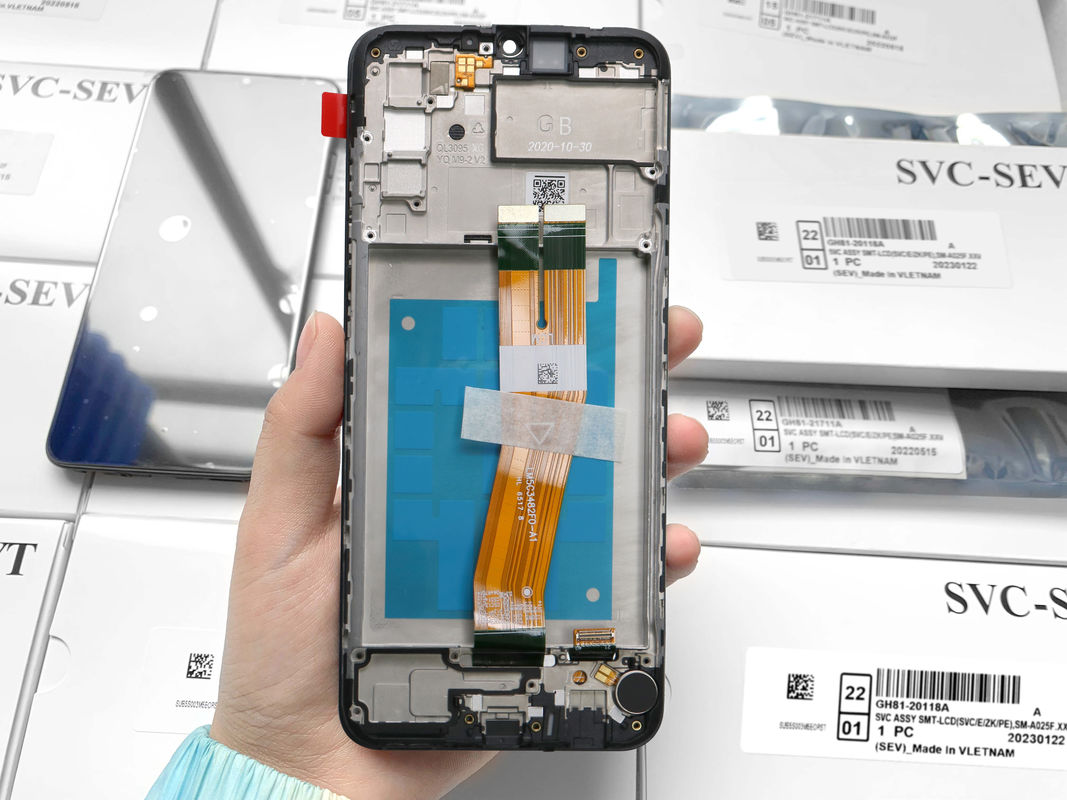 卸売 A02S LCD lcd With Frame For  A02S ファクトリータッチスクリーンディスプレイ ガラックス A025 サービスパック LCDS パンツ