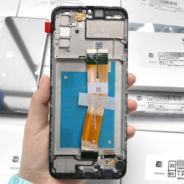 卸売 A02S LCD lcd With Frame For  A02S ファクトリータッチスクリーンディスプレイ ガラックス A025 サービスパック LCDS パンツ