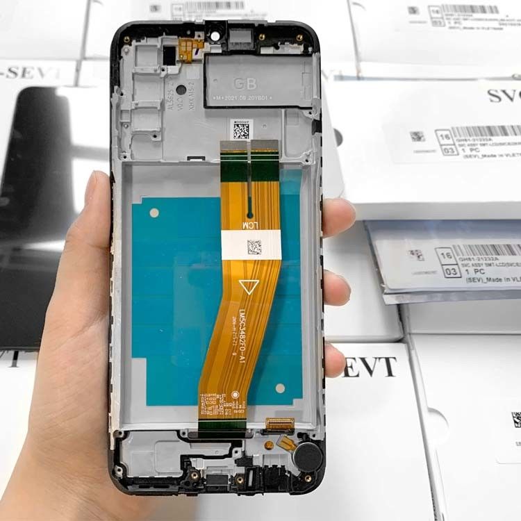 オリジナル A03S サービス パック フレーム付き LCD  a03s モバイル 携帯電話 スクリーン ディスプレイ  A037 高品質 パンタラ