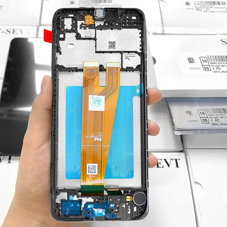 A045 フレーム付きLCDディスプレイ サムスン a045 携帯電話 タッチ パンタラ  A04 オリジナル サービス パック LCDS