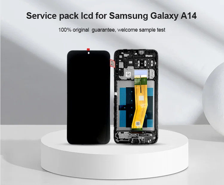 A14 4G LCD With Frame For  A145P モバイルフォンタッチ パンタラ ギャラクシー A145R サービス パック LCDS スクリーンディスプレイ