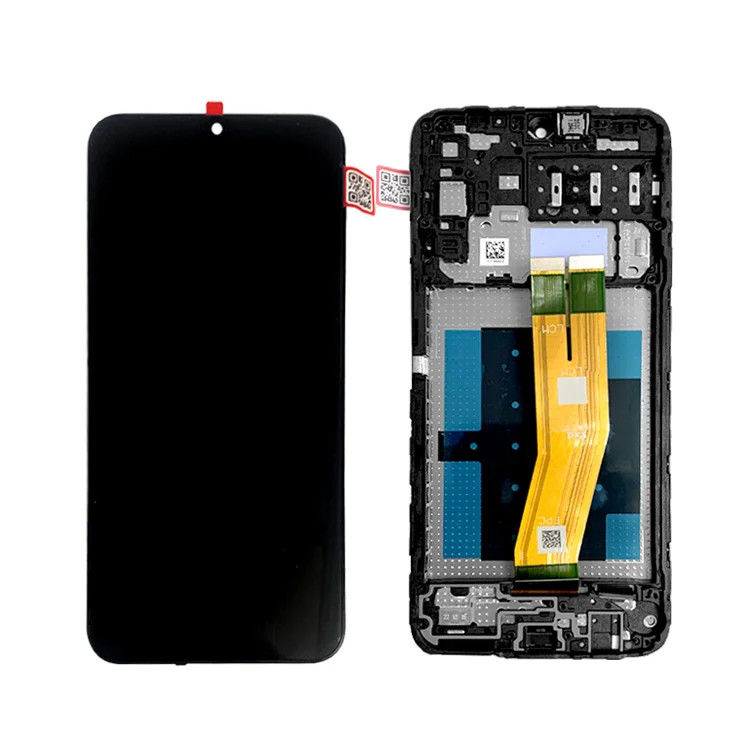 A14 4G LCD With Frame For  A145P モバイルフォンタッチ パンタラ ギャラクシー A145R サービス パック LCDS スクリーンディスプレイ
