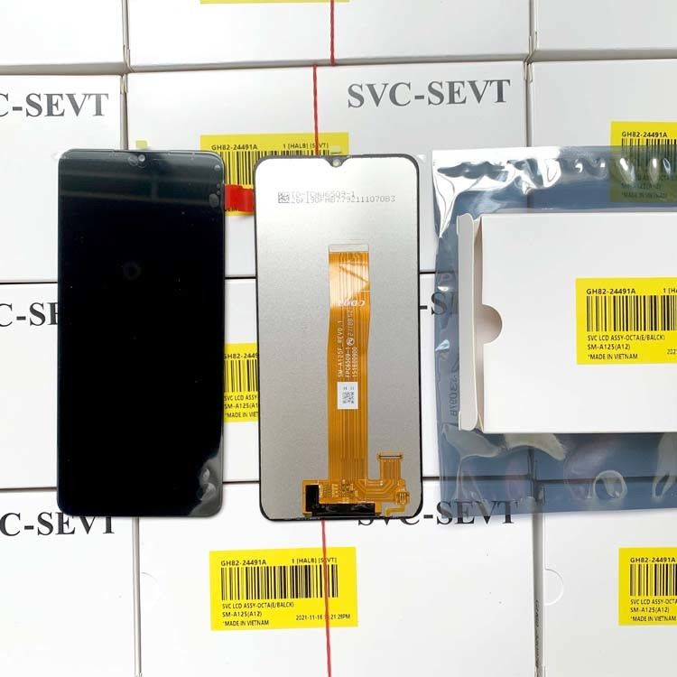 黒色 A12 モバイルディスプレイのLCD交換 EMS FEDEX UPS DHL TNTで送料