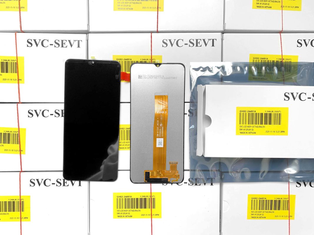 黒色 A12 モバイルディスプレイのLCD交換 EMS FEDEX UPS DHL TNTで送料