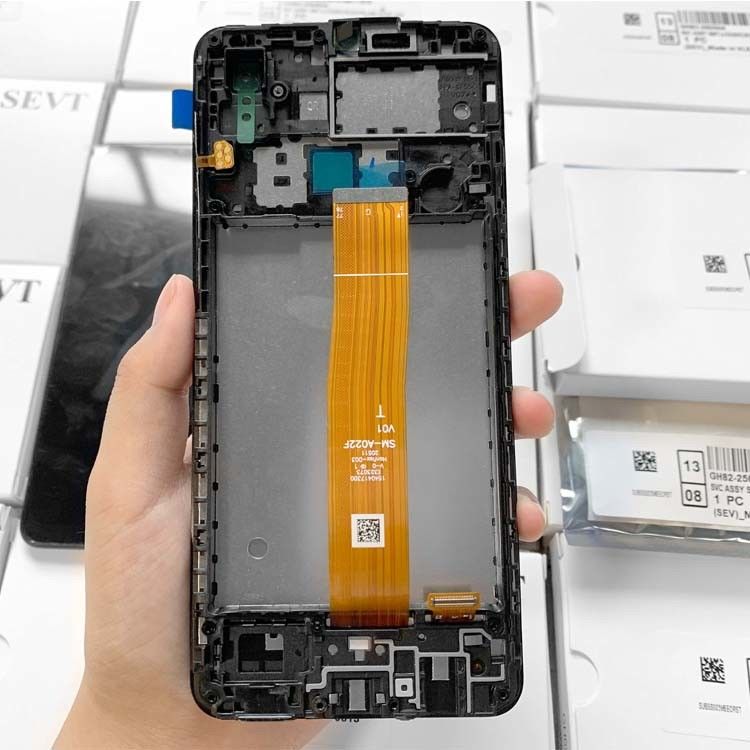 プロの高品質のオリジナルサービスパック LCD A022 コア 携帯電話のLCD 携帯電話のLCD ディスプレイ サムスン A01 コア