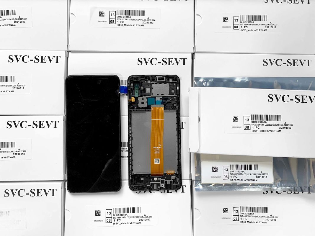 プロの高品質のオリジナルサービスパック LCD A022 コア 携帯電話のLCD 携帯電話のLCD ディスプレイ サムスン A01 コア